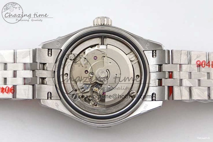 Dial SS 1:1 Diamonds 28 Silver Markers DateJust Bracelet 904L Edition Lady Best on NH05 Steel TWF President 0206